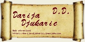 Darija Đukarić vizit kartica